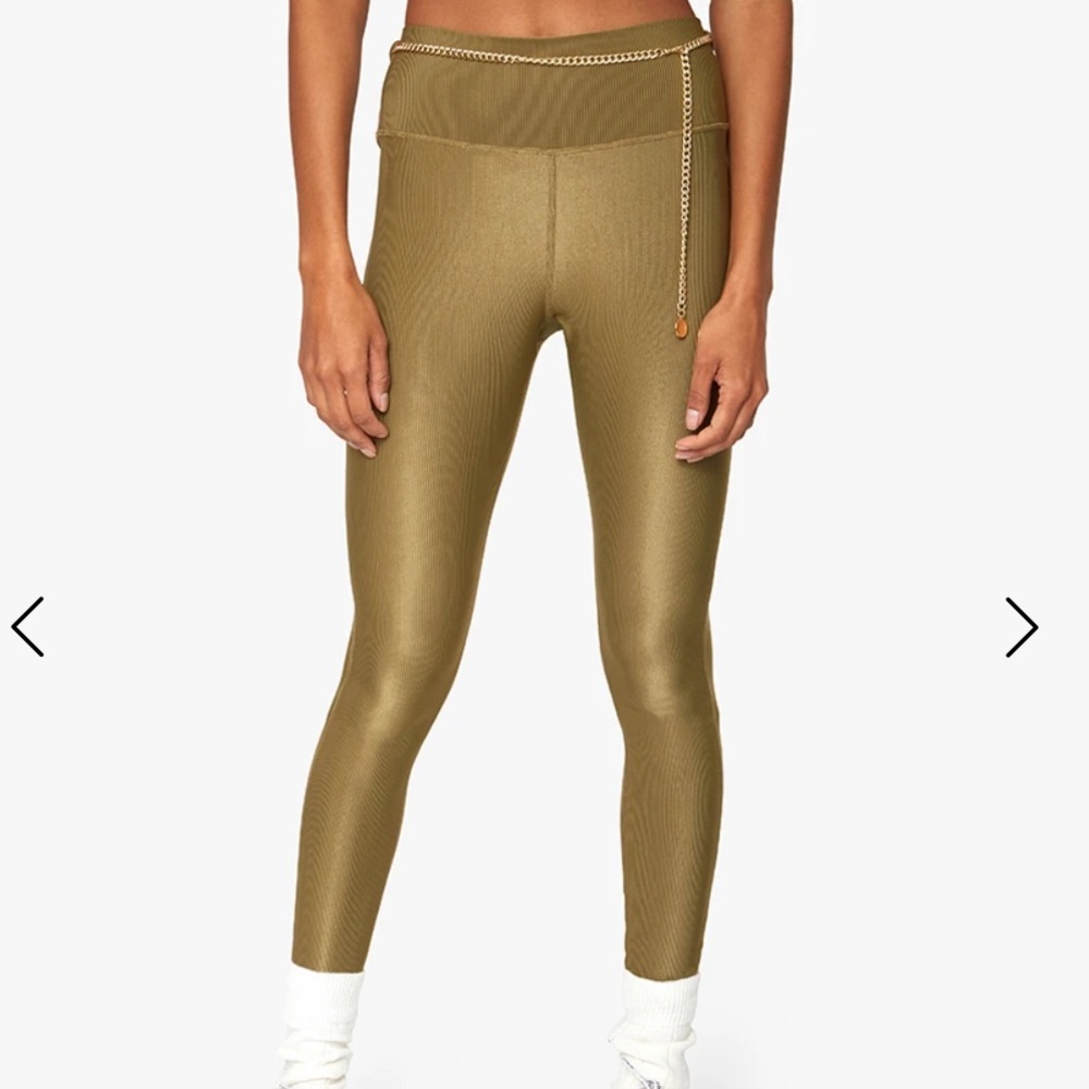 Weworewhat CHAIN HIGH RISE RIB LEGGINGS - Picture 4 of 10